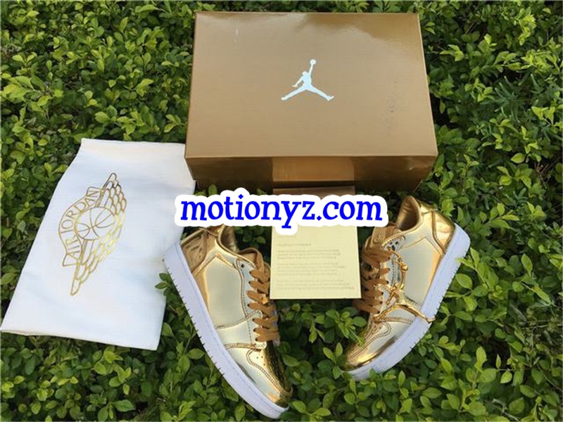 Air Jordan 1 Low Pinnacle Metallic Gold